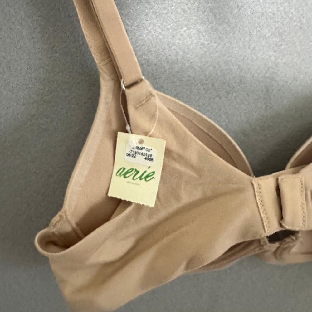 Aerie Sunnie Demi Push Up Bra Tan Nude Underwire 30B 4986-7190-2528 - Picture 3 of 5